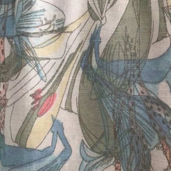 Marks & Spencer Linen/Cotton Print Shirt - Picture 3 of 7